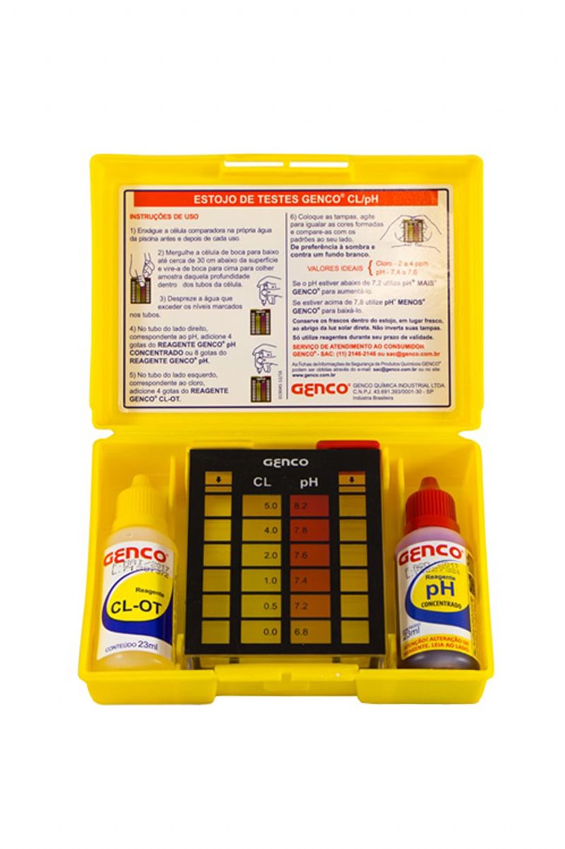 ESTOJO DE TESTE Cl/pH&nbsp;Conex�o Bio